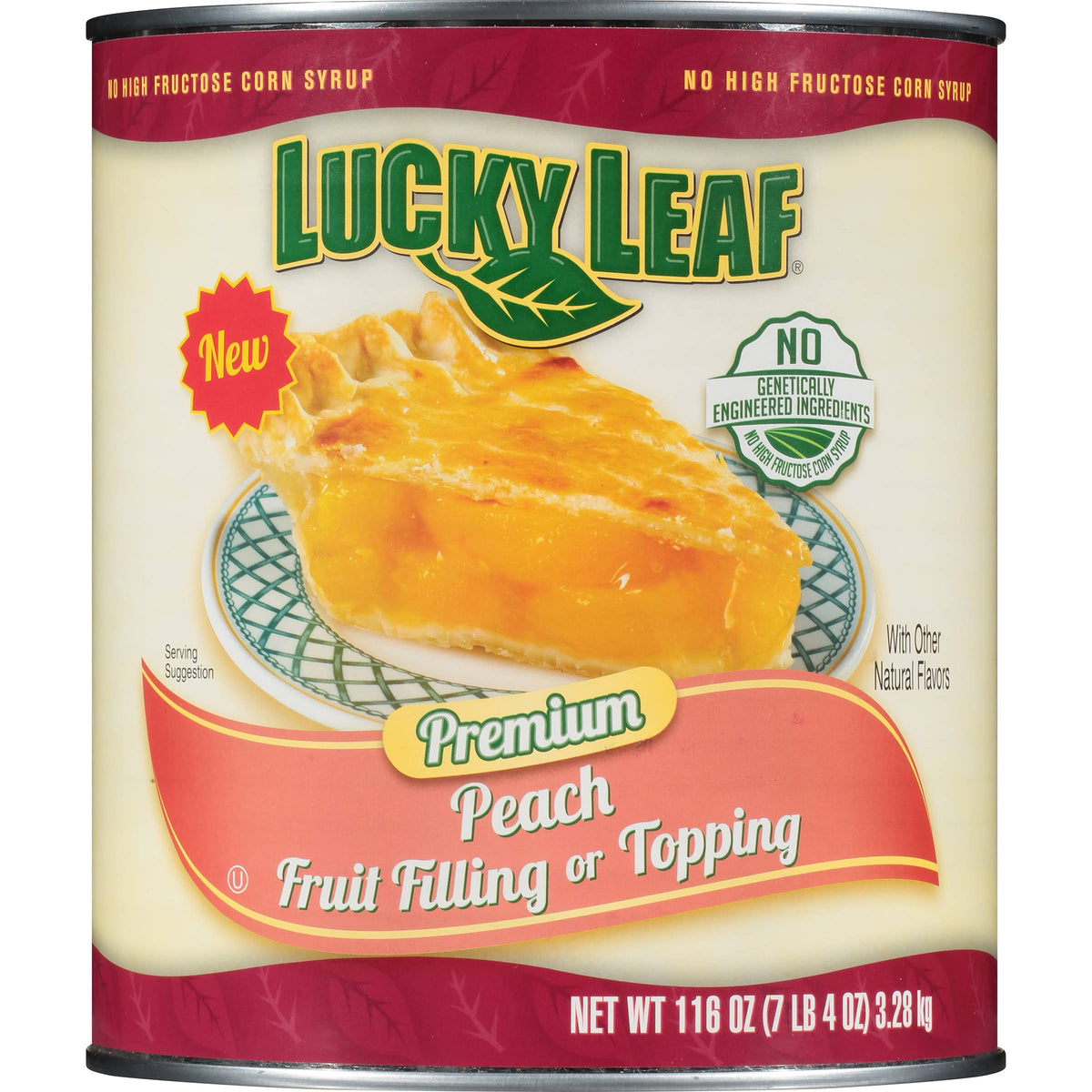 #10 Can Non-GMO Peach Pie Filling - 3/Case P189058