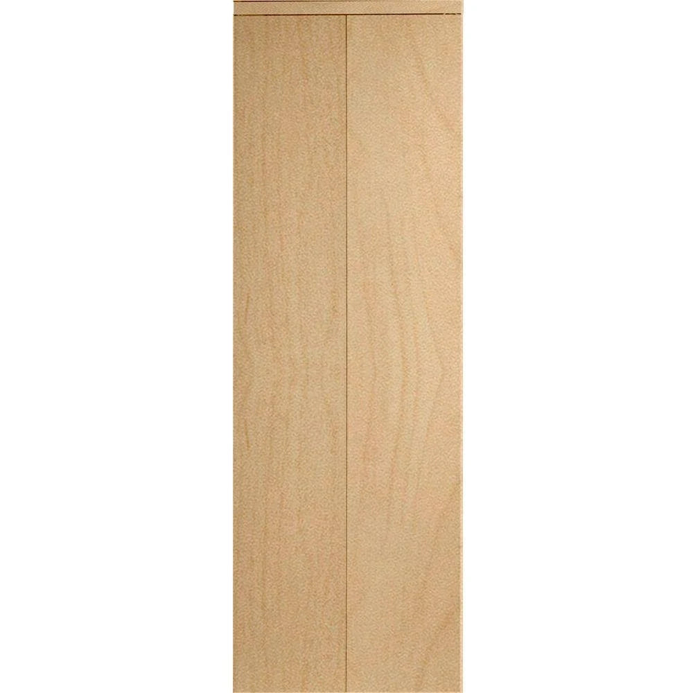 24 in. x 96 in. Smooth Flush Solid Core Maple MDF Interior Bi-Fold Door with Matching Trim S4480