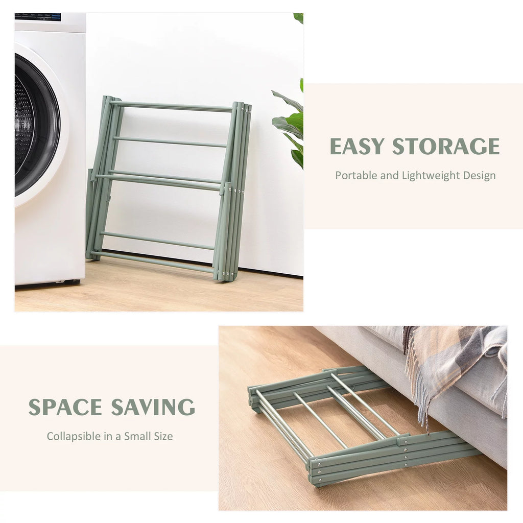 3-Tier Collapsible Steel Laundry Rack J855568
