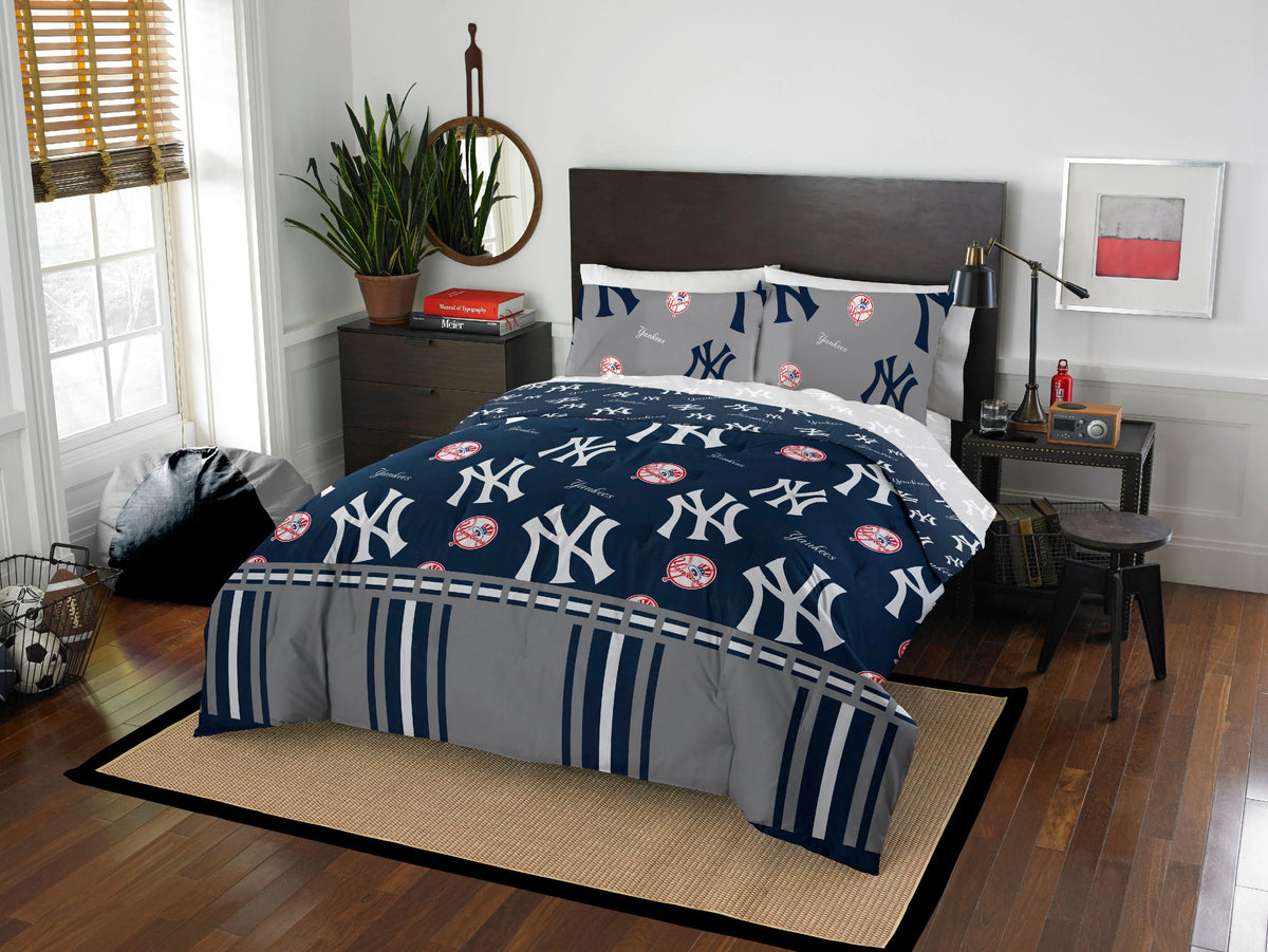 Queen Size 5 Piece Polyester Bed In Bag Set T8446