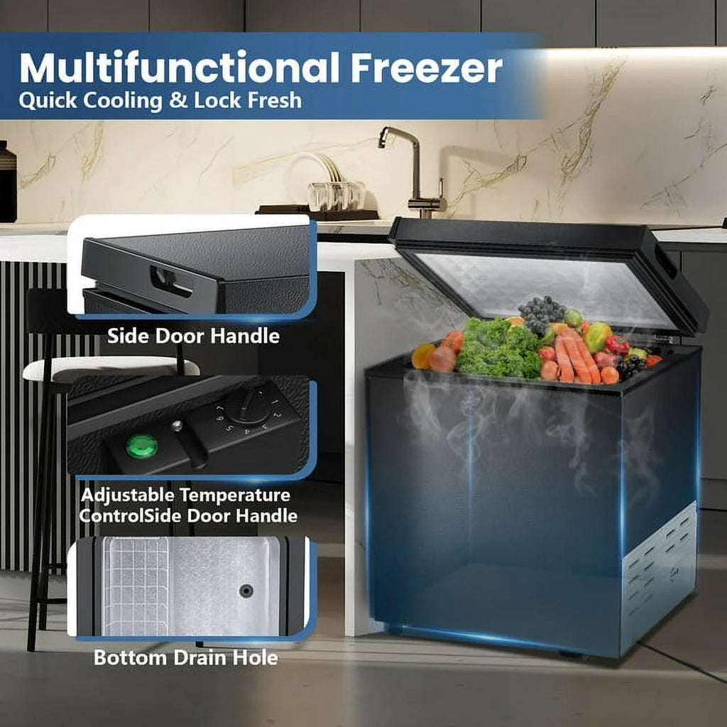 1.8 Cu.ft Black Compact Freezer Z4077