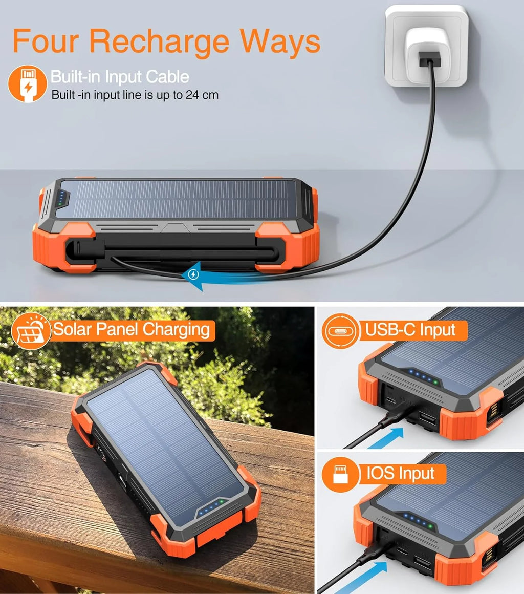 42800mAh Solar Charger Power Bank Portable Battery Pack K59203