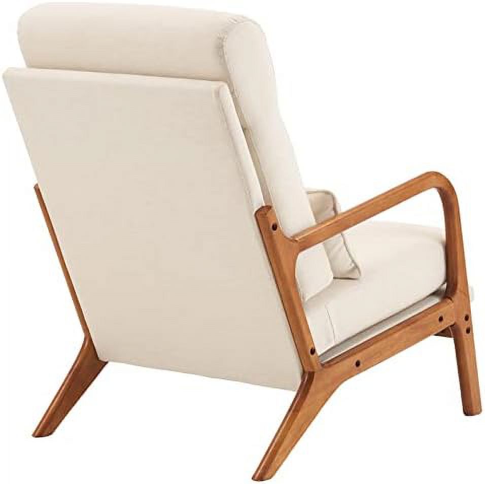 Linen Fabric Upholstered Accent Armchair X512748