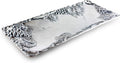 Metal Grapevine Oblong Serving Tray Sand Casted in Aluminum 19 inch x 8 inch Pack of 2 V29375