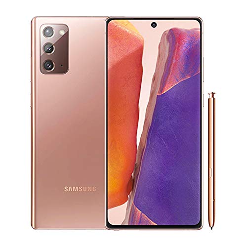 Galaxy Note 20 5G 128GB 8GB 6.7" AMOLED+ Snapdragon 865 Global 5G VoLTE Fully Unlocked Mystic Bronze Renewed O648601