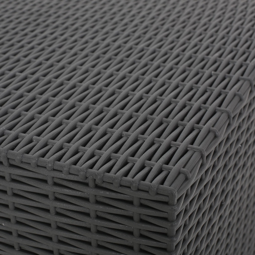 Dark Gray Wicker Side Table M732