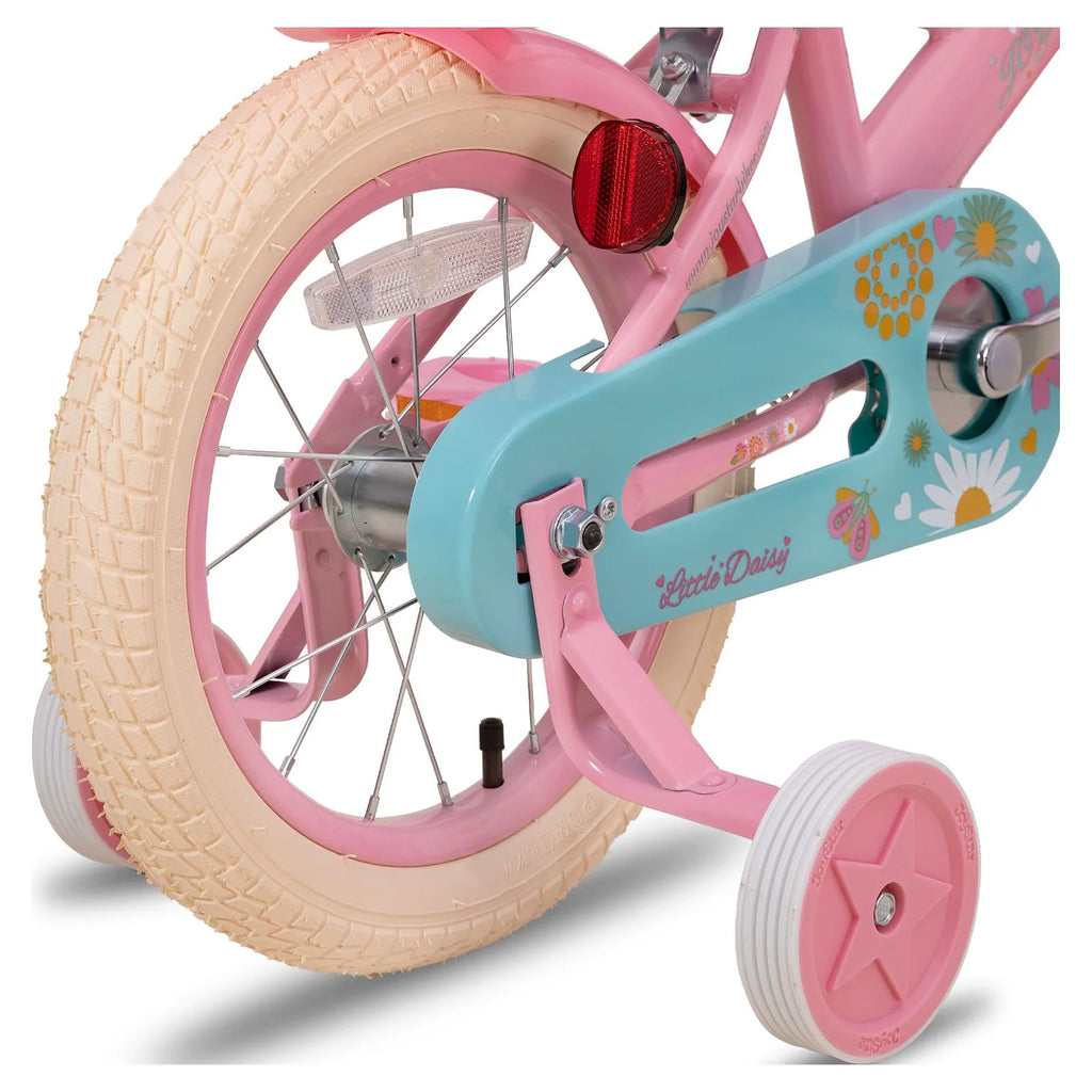 16 inch Kids Bike with Handbrake Training Wheels Basket Pink B2669