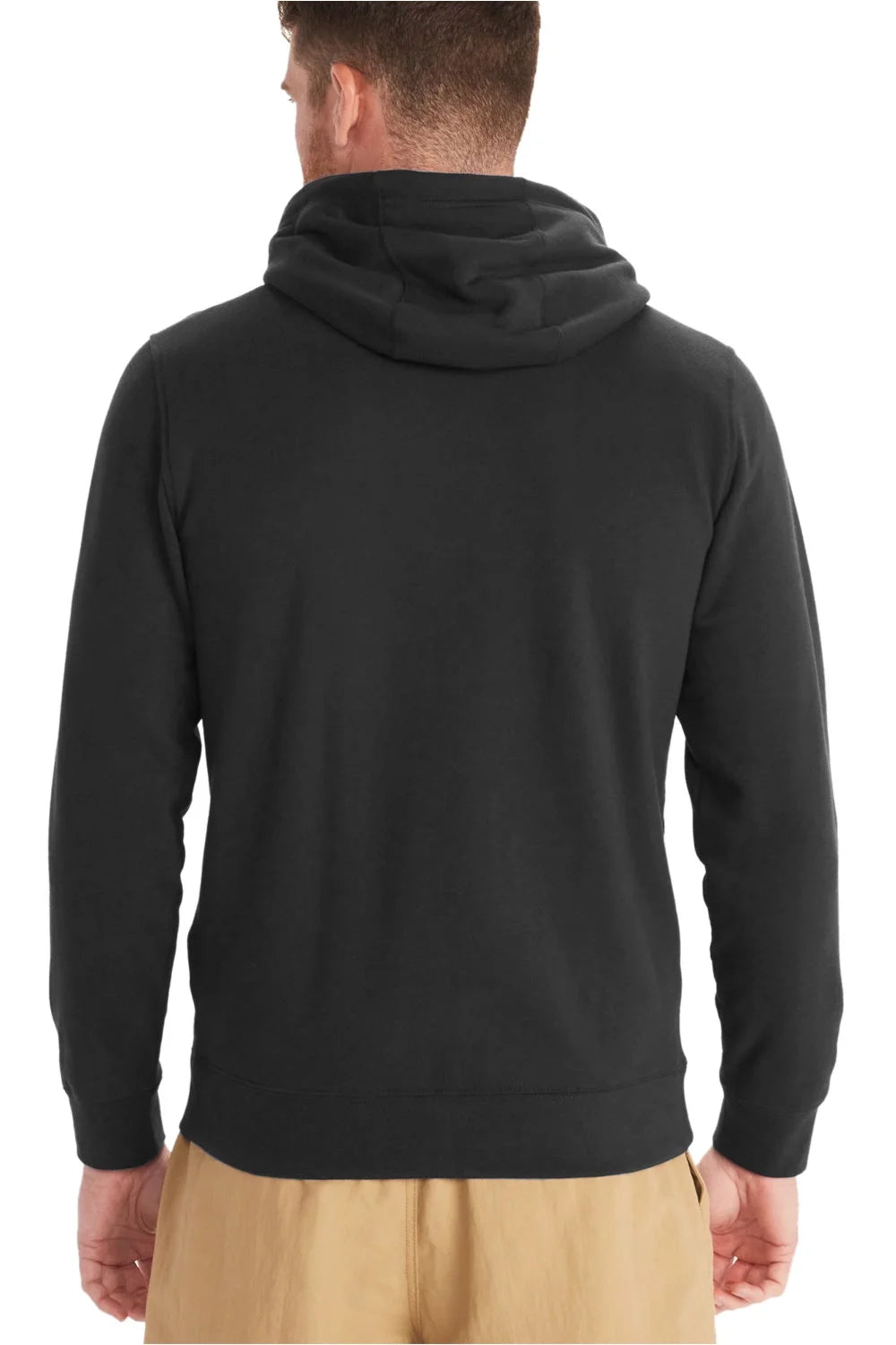 Mens Full Zip Hoodie Large Black X3061