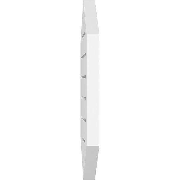 14x22W x 30x22H Vertical Peaked Surface Mount PVC Gable Vent J326