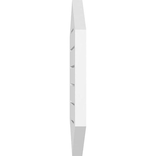 14x22W x 30x22H Vertical Peaked Surface Mount PVC Gable Vent J326