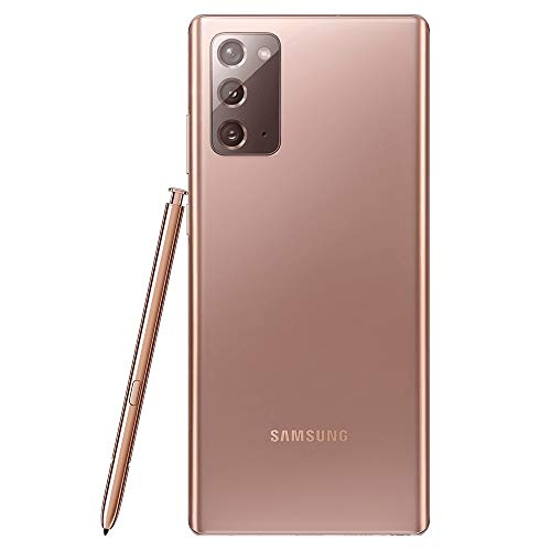Galaxy Note 20 5G 128GB 8GB 6.7" AMOLED+ Snapdragon 865 Global 5G VoLTE Fully Unlocked Mystic Bronze Renewed O648601