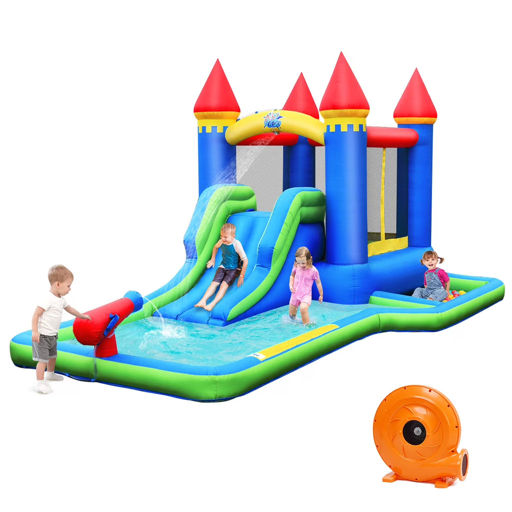 Inflatable Castle Bounce House Slide Water Park Ball Pit with Blower T304