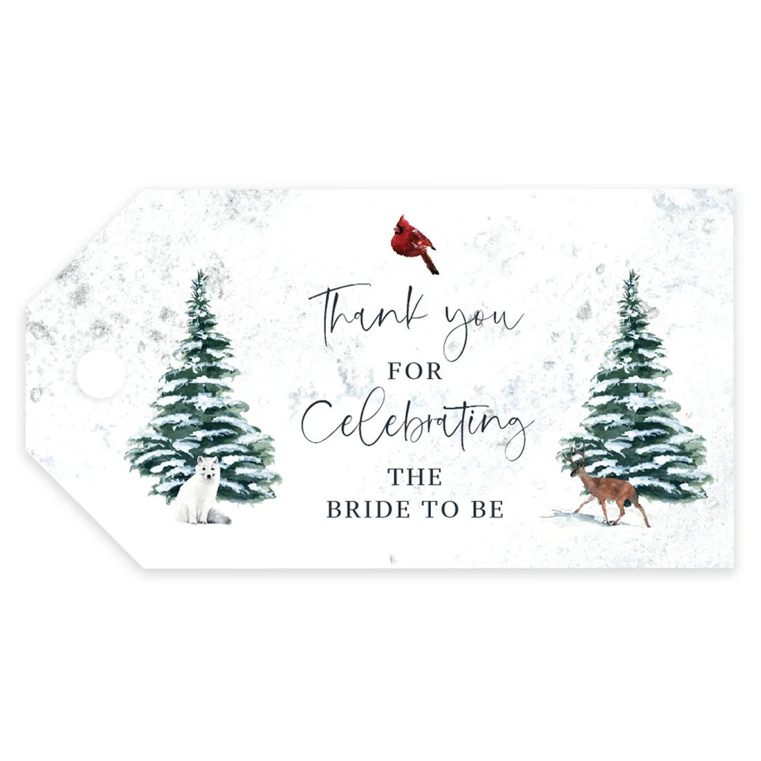 20-Pk Watercolor Wedding Tags H850911