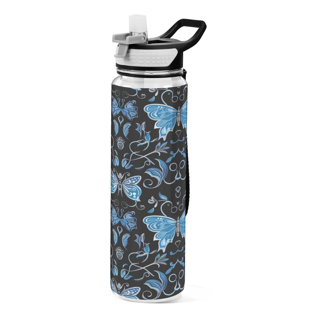 Blue 32oz Triton Sports Water Bottle with Straw C252