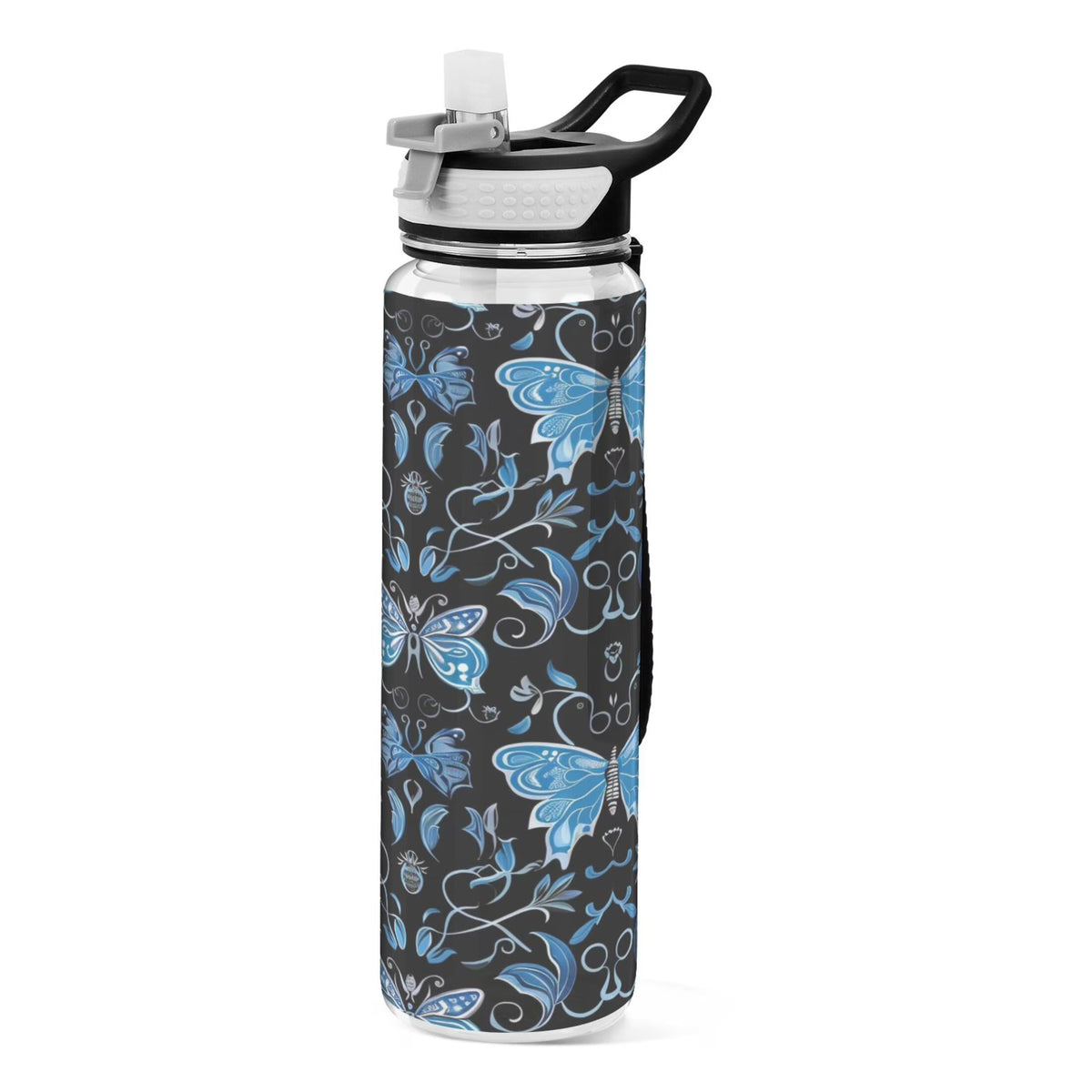 Blue 32oz Triton Sports Water Bottle with Straw C252