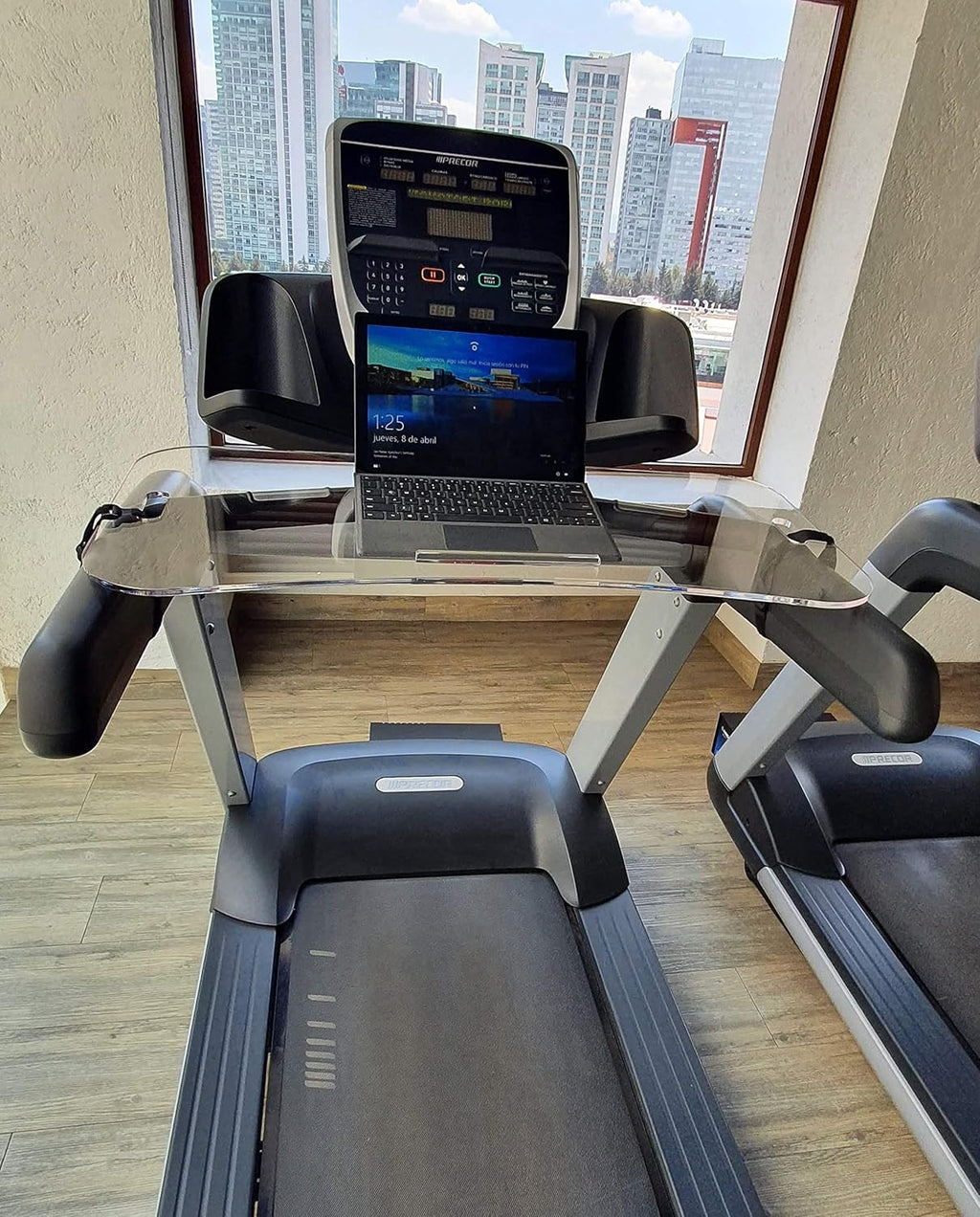 Clear Acrylic Treadmill Laptop Tray with 2 Straps, Pack of 2 F78730