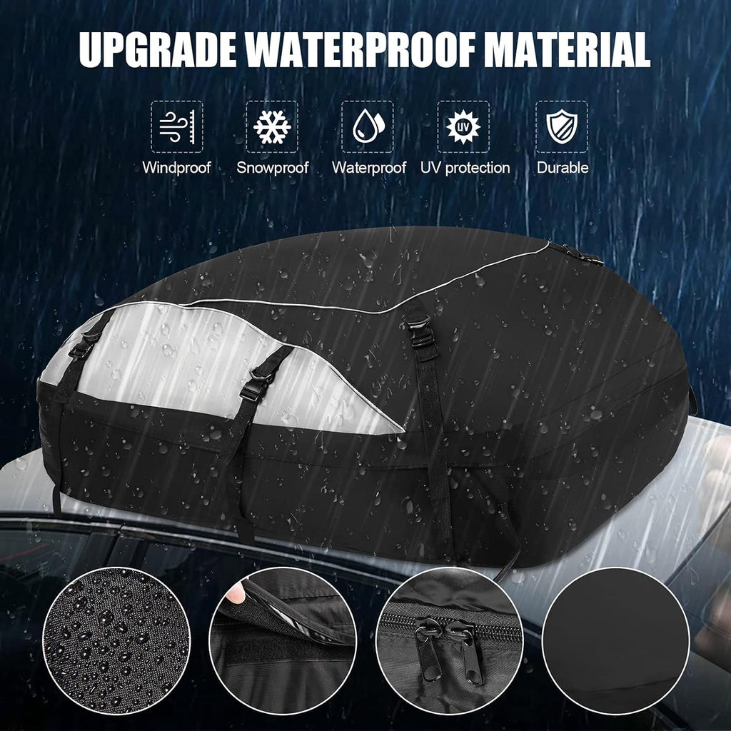 20 Cubic Waterproof Rooftop Cargo Carrier with Straps C655268