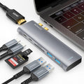 7-in-2 USB C Hub with 100W Power Delivery, 4K HDMI, SD and microSD Card Reader V169