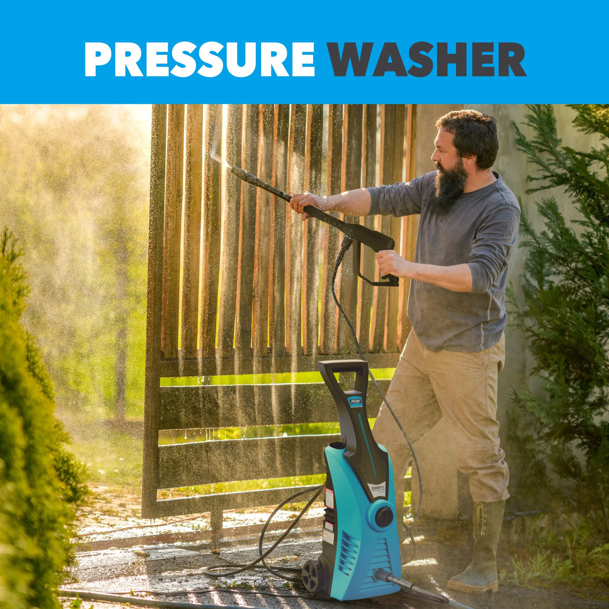 2,000 PSI 1.6 GPM Electric Pressure Washer with Soap Bottle N18791