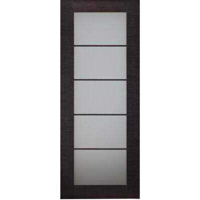Glass Solid Manufactured Wood Standard Door N6851