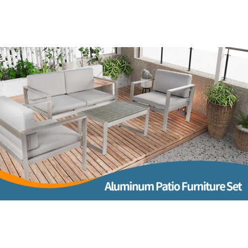 Aluminum 4 Piece Sofa Seating Group T819