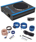600W Powered Under-seat Car Subwoofer Sub+Amp Kit F568034