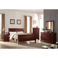 Cherry 4-Piece Sleigh Bedroom Set (Twin) G902838
