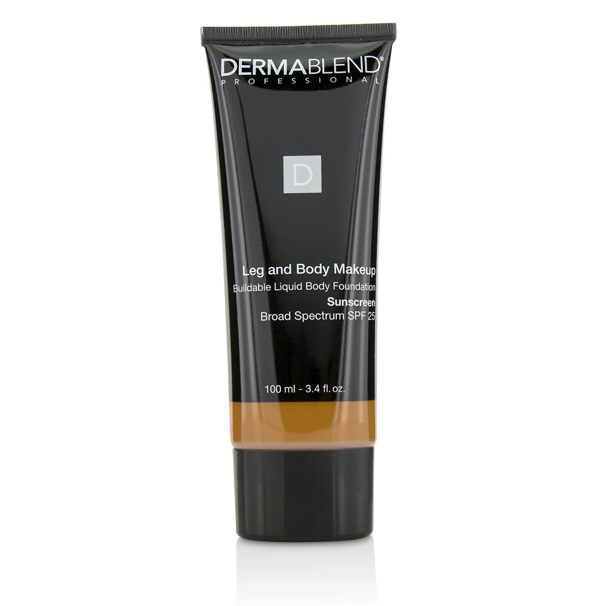 Leg and Body Make Up Liquid Body Foundation Sunscreen Broad Spectrum SPF 25 - #Deep Natural 100ml/3.4oz W369913