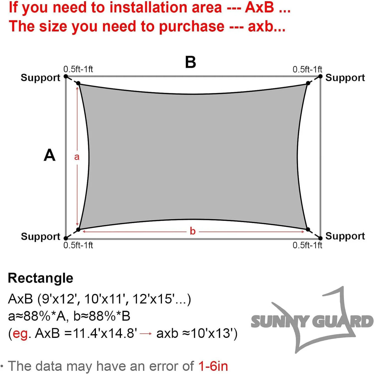 Sand Rectangle Sun Shade Sail Y327981