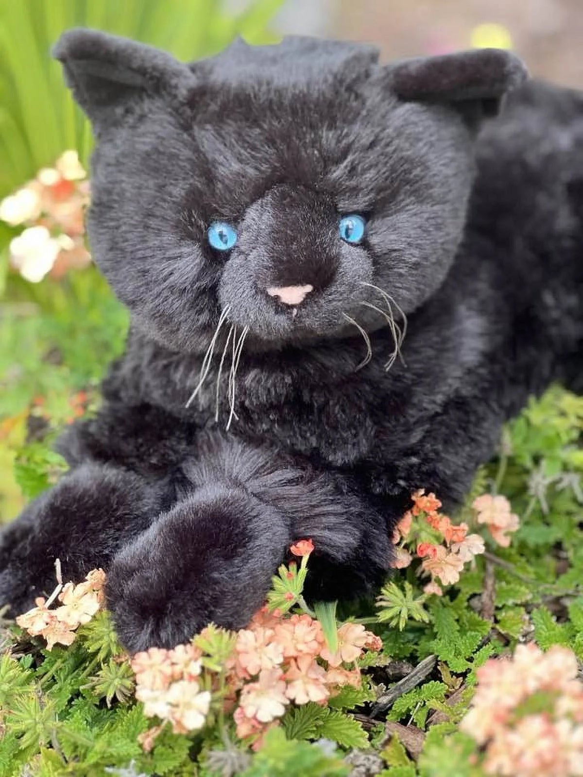19-Inch Plush Cat with Tail E851