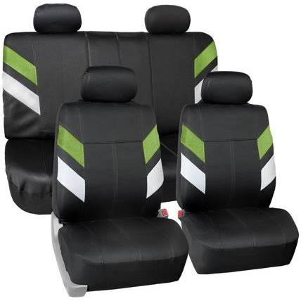 Green Neoprene Car Seat Covers Full Set Universal M3028