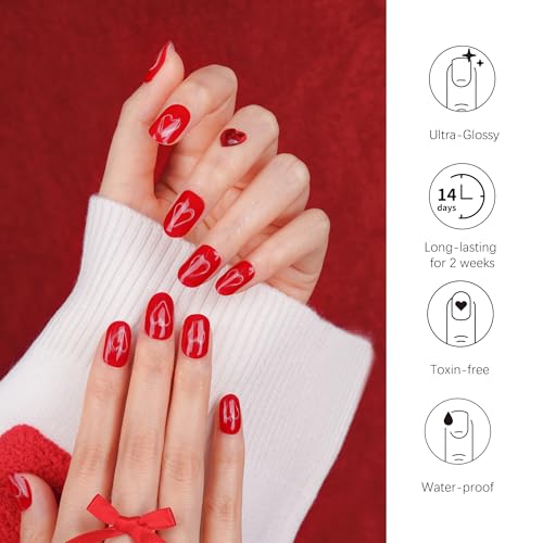 Semi Cured Gel Nail Strips 28 Stickers G94620