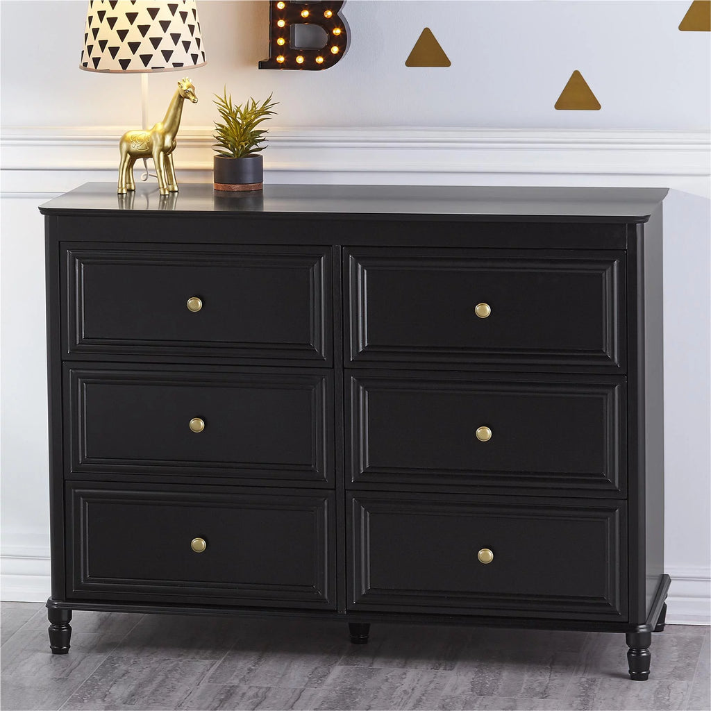 6 Drawer Ivory White Dresser F80827