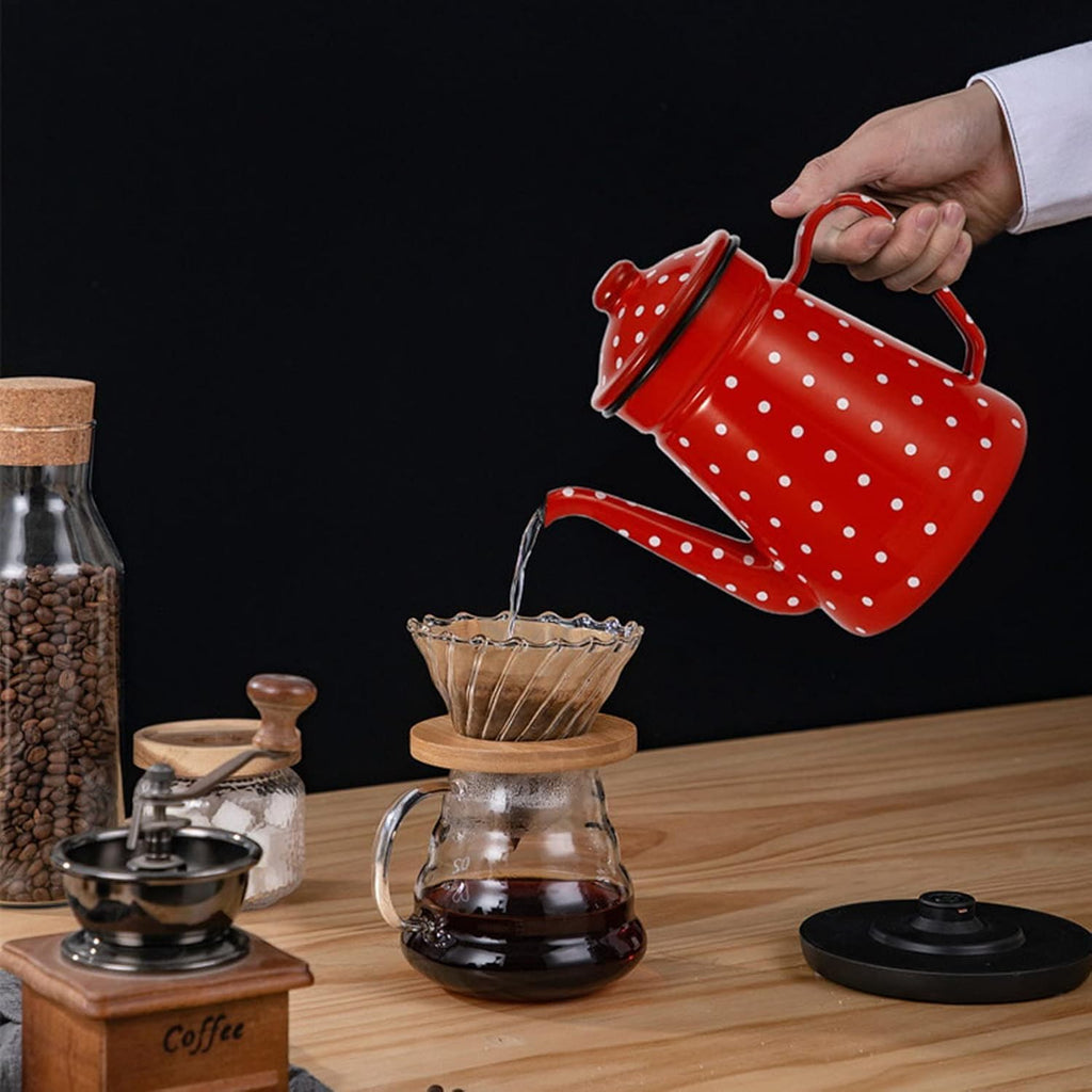 1.2L Enamel Coffee Pot Kettle P928552