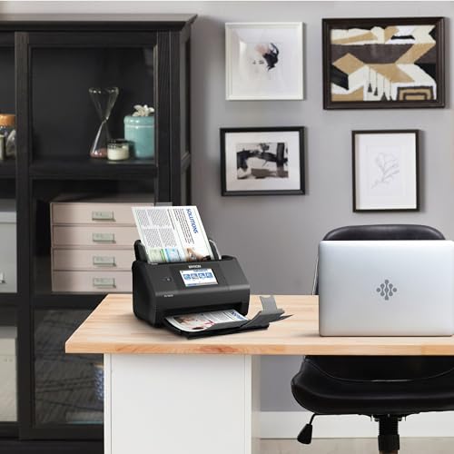 Wireless Color Duplex Desktop Document Scanner with 100-sheet Auto Document Feeder and 4.3" Touchscreen S35287