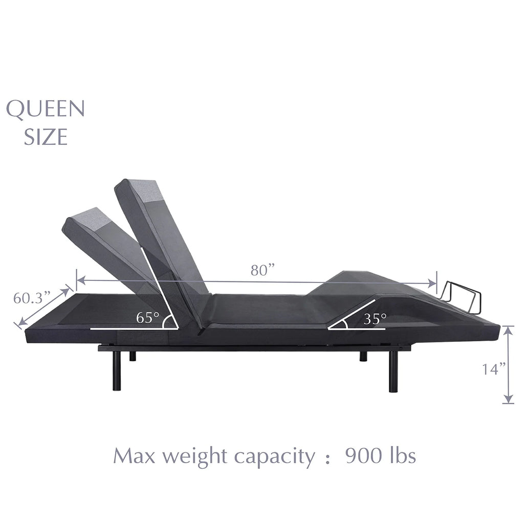 Queen Size Adjustable Bed with Wireless Remote F24357