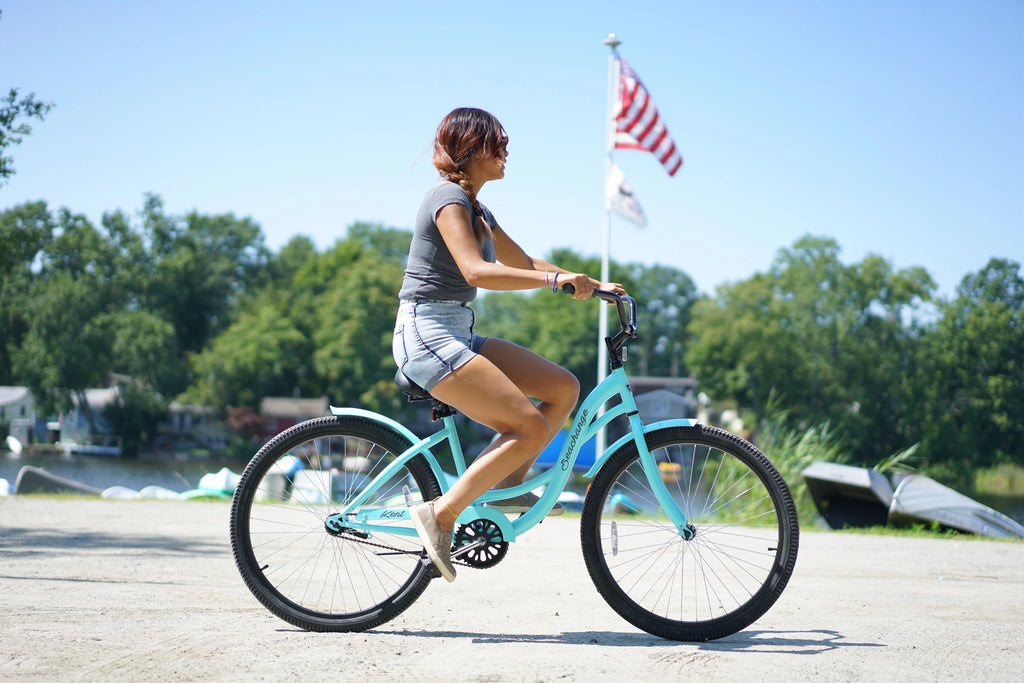 26 inch Blue Beach Cruiser Bicycle O335951