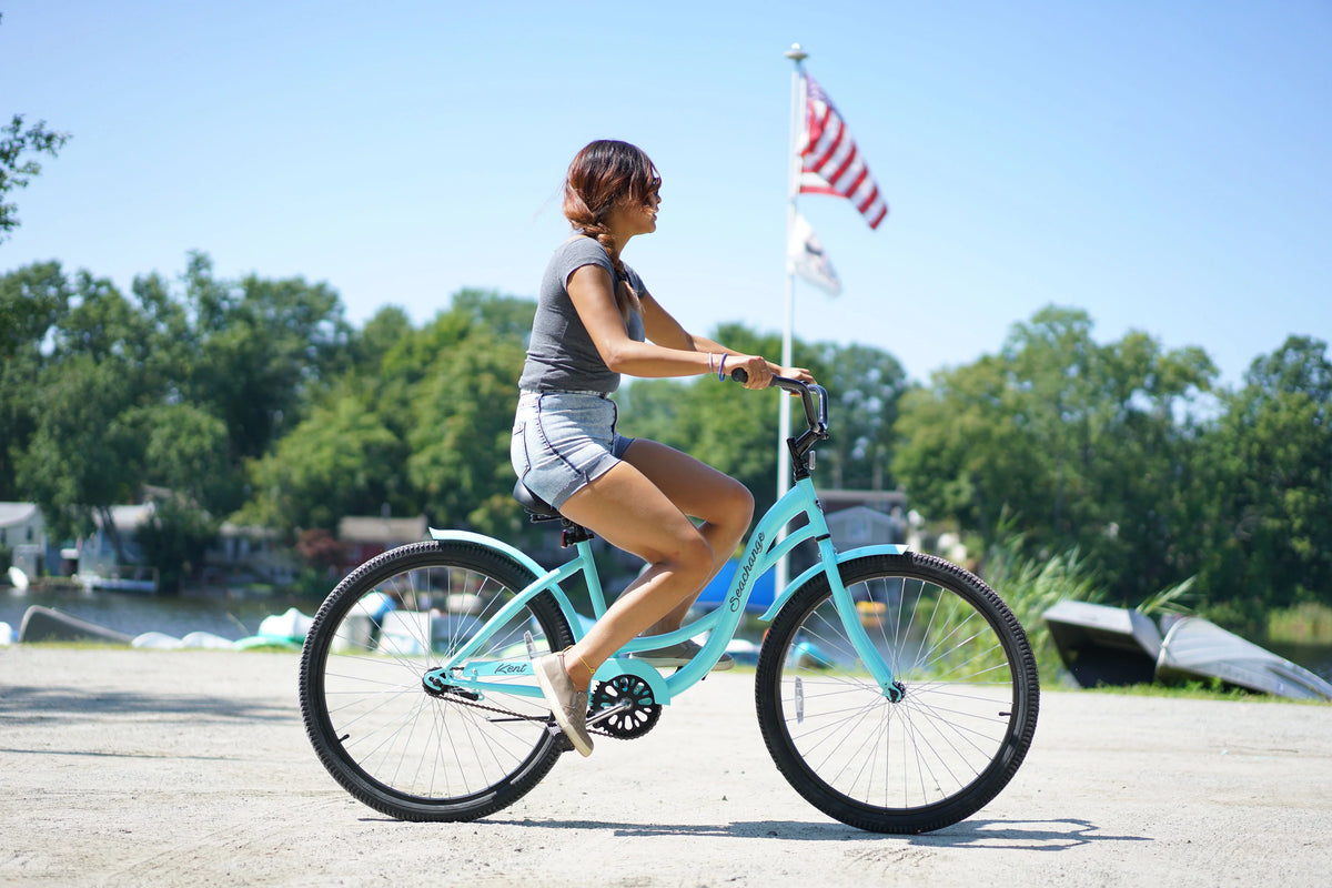 26 inch Blue Beach Cruiser Bicycle O335951