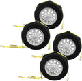 2-Inch Wide Polyester Wheel Strap with Ratchet, 3,333 Pound Working Load Limit, 4 Pack C79154