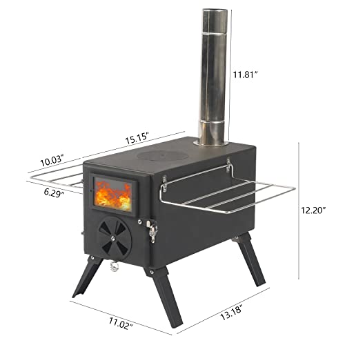 Portable Outdoor Tent Wood Stove with Pipe Z3842