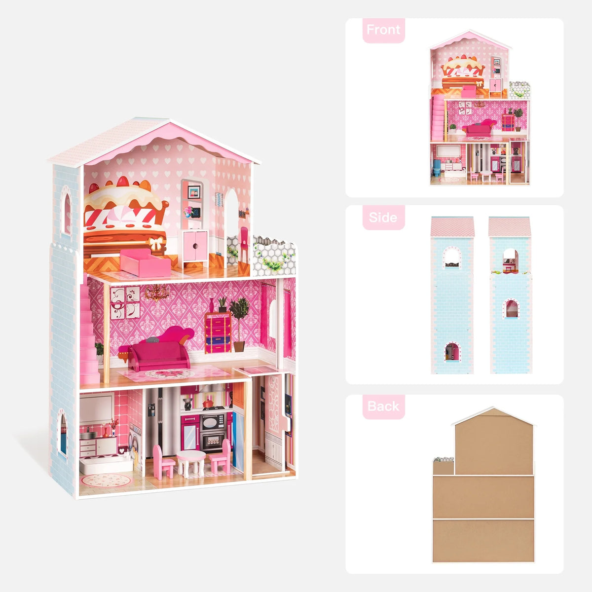 Wooden Dollhouse H1126