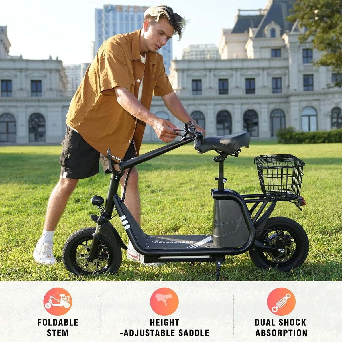 Electric Scooter with Seat G978