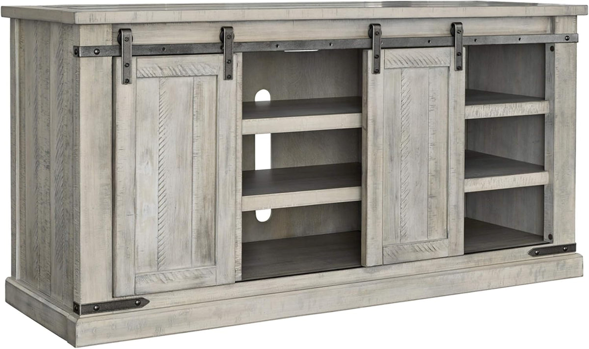 Large TV Stand Whitewash Y546554