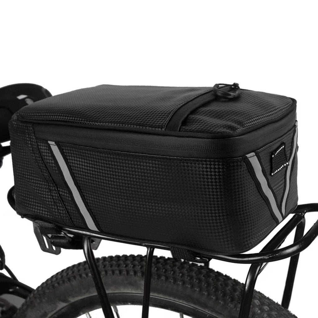 Water Resistant Canvas Bike Rear Seat Bag, 5L Capacity O78785