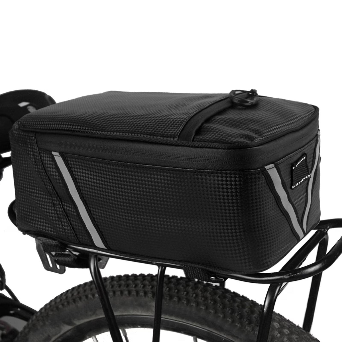 Water Resistant Canvas Bike Rear Seat Bag, 5L Capacity O78785