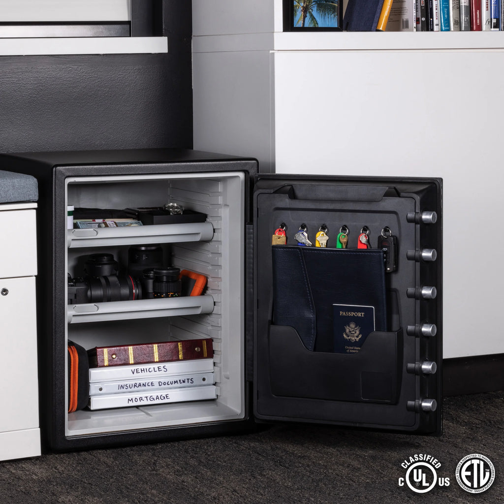Water and Fire-Resistant Safe with Digital Keypad Lock, 2.0 cu. ft. V8483