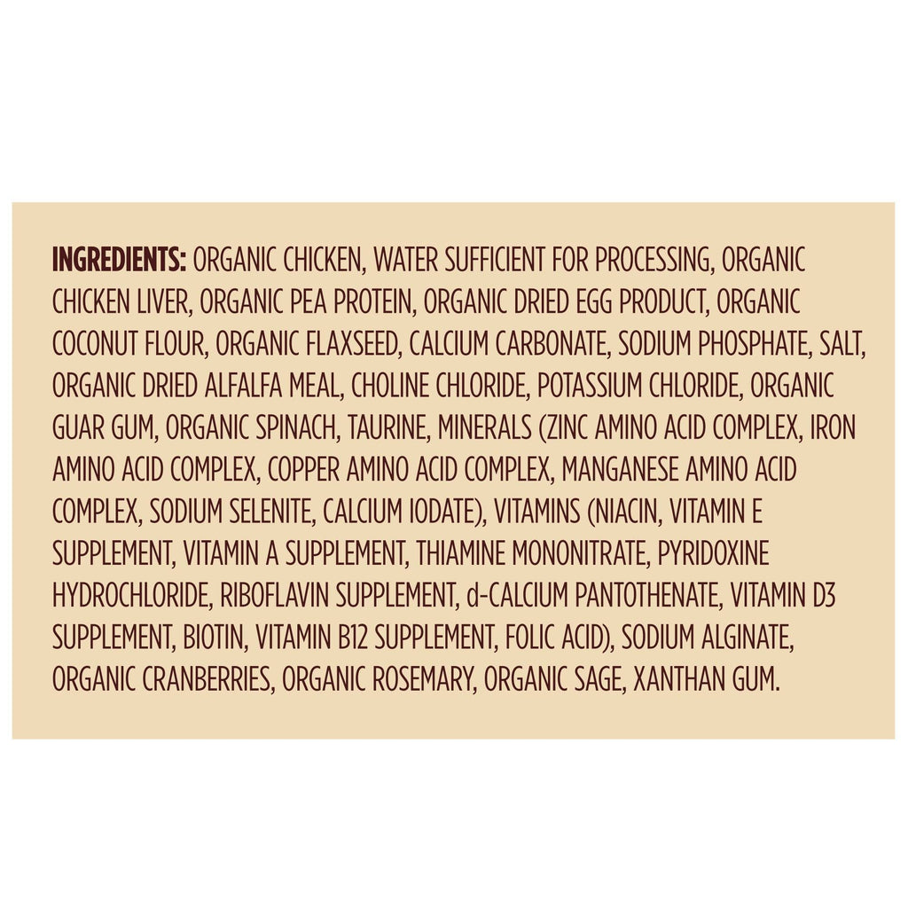 5.5-oz Case of 24 Grain Free Organic Shredded Chicken Canned Cat Food U457