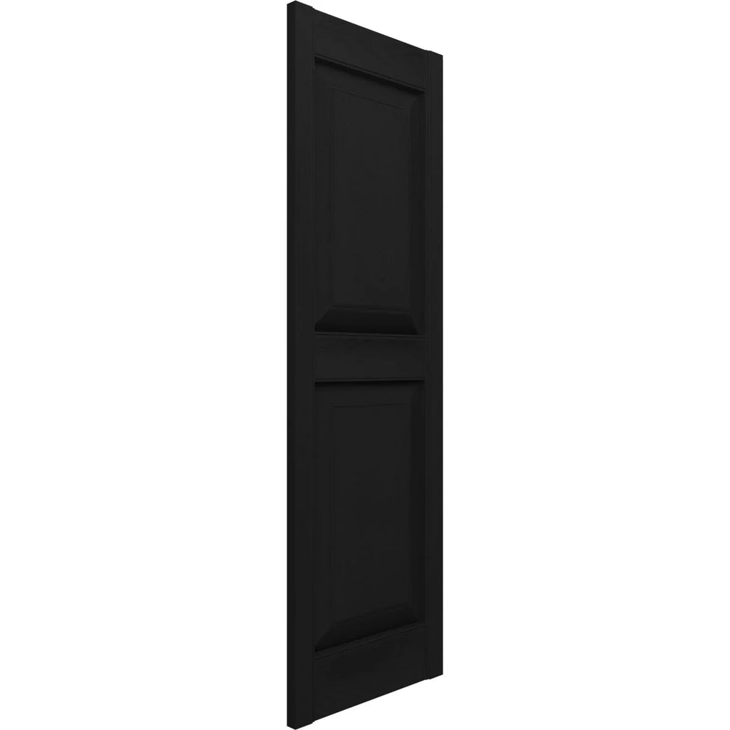 Black Raised Panel Shutters Per Pair V974