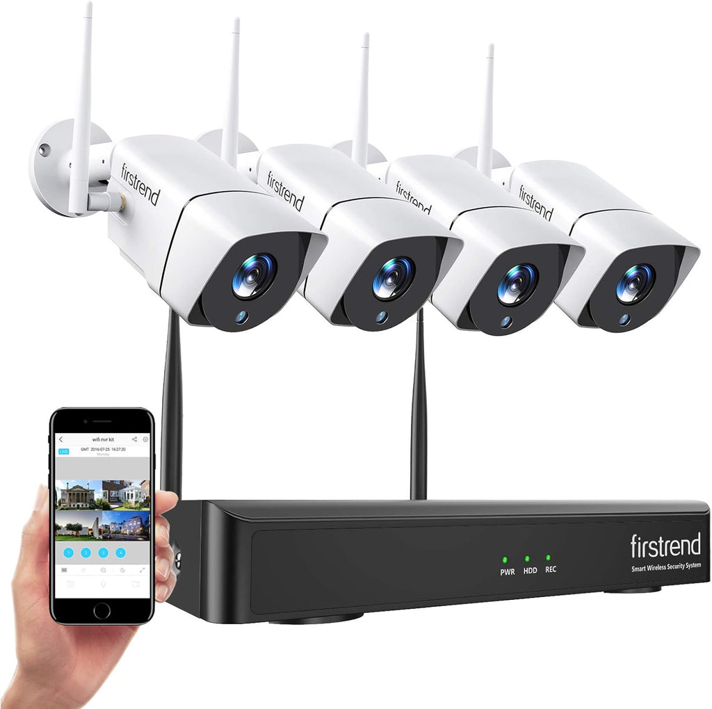 Wireless 1080P 8CH Security Camera System with 4pcs 2MP Cameras 1TB HDD Z474