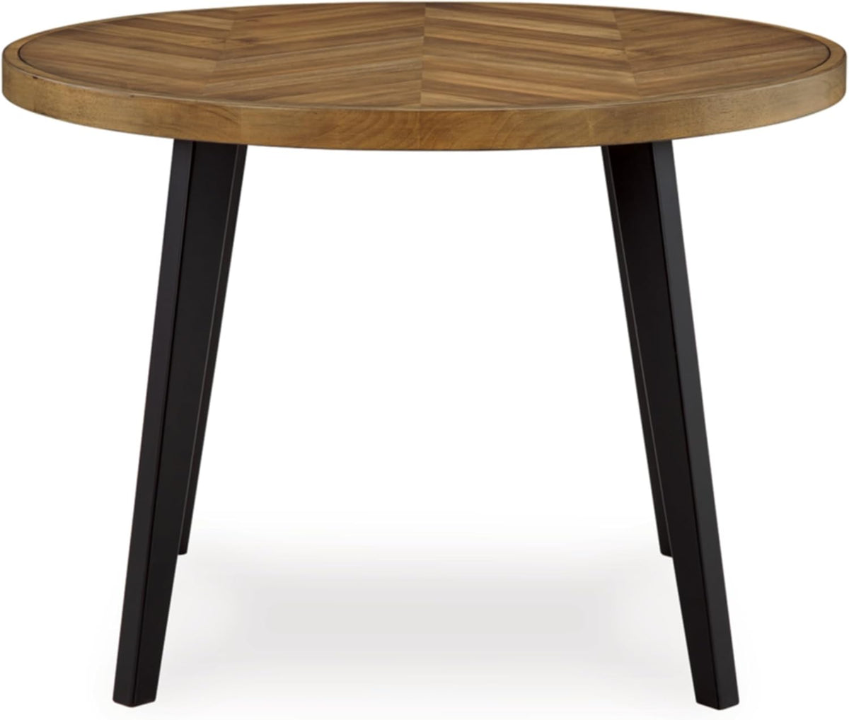 Black Dining Table and 4 Chairs Set of 5 C881